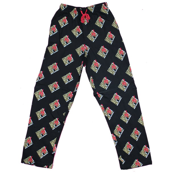 MTV Leopard Logo Allover Cotton Mens Lounge Pajama Pants (Medium ...