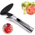 thumbnail image 1 of Descorazonador de manzana de acero inoxidable con hoja dentada afilada y mango ergonómico Herramienta para quitar el corazón de manzana o pera para frutas y verduras (. Afortunado Sencillez, 1 of 5