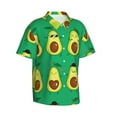 thumbnail image 2 of Daiia Cartoon Fruit 1 Hawaiian Shirt for Men Gentle Cotton Regular Short Sleeve Casual-Large, 2 of 9