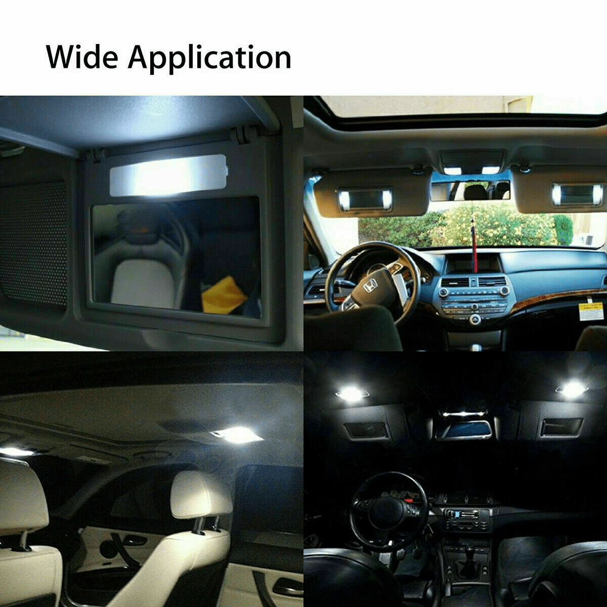 Vorally 20PCS LED Interior Lights Bulbs Kit Car Trunk Dome License Plate Light Lamps for Car Interior Map Dome Light/Car LED Trunk Light Cargo