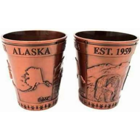 Alaskagift Ak Shot Glass Copper