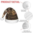 thumbnail image 4 of Fuzoiu Patriotic Deer Soldier Salute Print Santa Hat Christmas Hat for kids,Santa Hats with Pompom, Unisex Xmas Holiday Hat for Christmas New Year Festive Party Supplies, 4 of 6