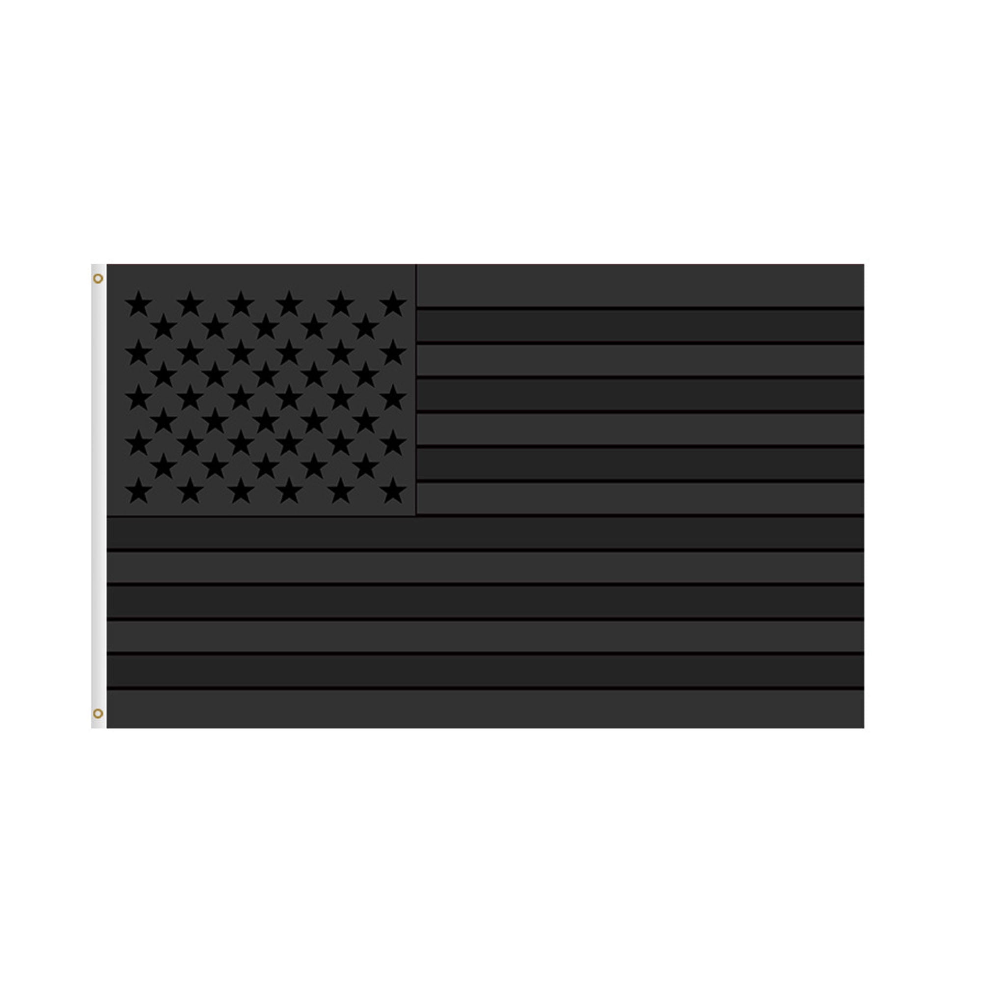 All Black American Flag 3x5 ft Oxford Cloth US Blackout Tactical 90x150cm 