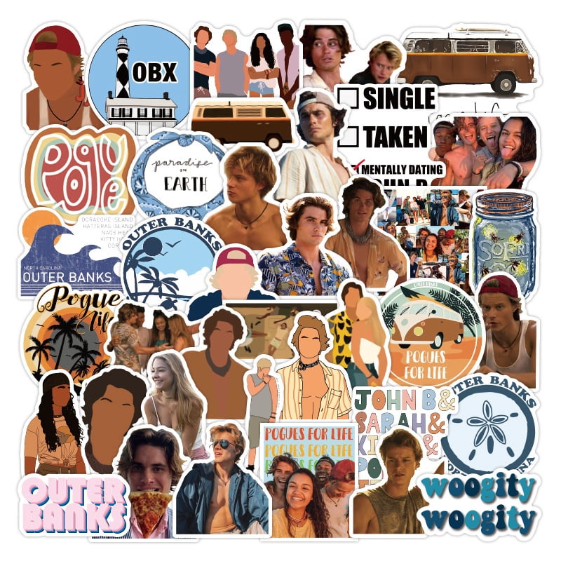 10/30/50/100PCS Classic TV Series Outer Banks Stickers Skateboard Laptop Motorcycle Phone Suitcase Waterproof Sticker Kids Toys