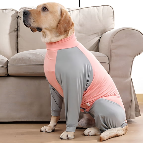 ACDANC Dog Onesie Surgery Recovery Suit for Large Medium Bodysuit Dogs Pajamas PJS Full Body for Shedding, Prevent Licking, Wound Protection