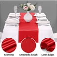 thumbnail image 3 of Lot de 1 Chemin de Table en Satin Rouge 12 x 108 Pouces de Long, Chemins de Table pour Mariage, Fêtes d'Anniversaire, Banquets Décorations (1 Paquet, 12 x 108 Pouces, Rouge), 3 of 7