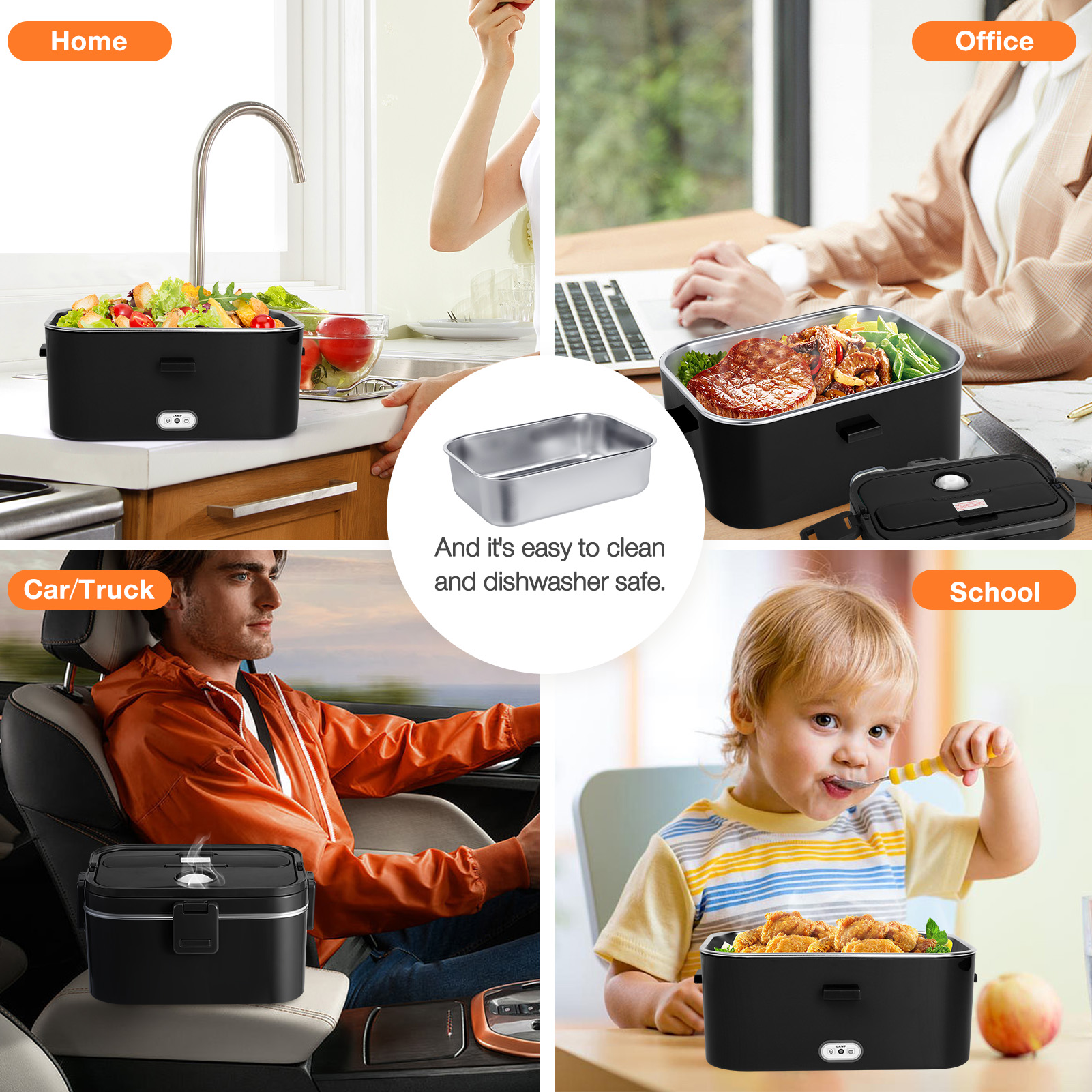 Livhil Electric Lunch Box Food Warmer, 1.8L photo 6