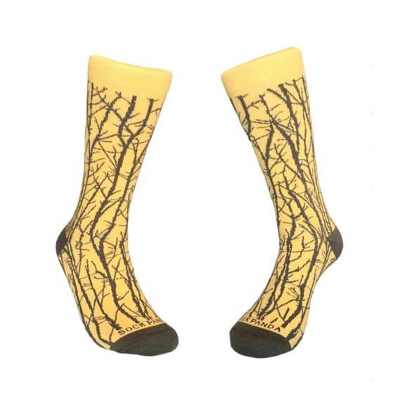 Sophisticated Branch Pattern Socks (Adult Large - Men's Shoe Sizes 8-12)