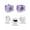 Purple, variant on Eucalyptus Aqua Toaster Cover 4 Slice, Large Kitchen Appliance Covers, Stripes Flower Cactus Plant Toaster Oven Cover with Loop, Bread Machine Cover Polyester Dust Cover Protection