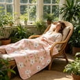 thumbnail image 4 of Amzcrzy Polyester Summer Quilt Gift Summer Quilt Air-Conditioning Quilt Cool Summer Quilt Grand Opening Gift Sets Washable Cottons Quilt Quilt Inserts Lightweight Quilt, 4 of 6