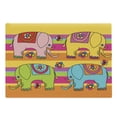 thumbnail image 1 of Animal Cartoon Cutting Board, Funky Floral EasternColorful Hand Drawn Fantasy, Decorative Tempered Glass Cutting and Serving Board, Large Size, Multicolor, by Ambesonne, 1 of 1