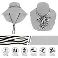 thumbnail image 5 of sun blocker women large brim uv sun protection fishing hat neck flap hat, 5 of 7