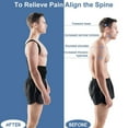 thumbnail image 3 of Tignapoo Neoprene Back Support Posture Corrector for Men and Women - Adjustable Black Brace for Spinal Alignment and Pain Relief - Available in Sizes S to 3XL, 3 of 6