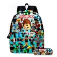 thumbnail image 2 of Roblox Student Bag, Boys And Girls Shoulder Bag, Animation Backpack Three-piece Set-XICEN, 2 of 4