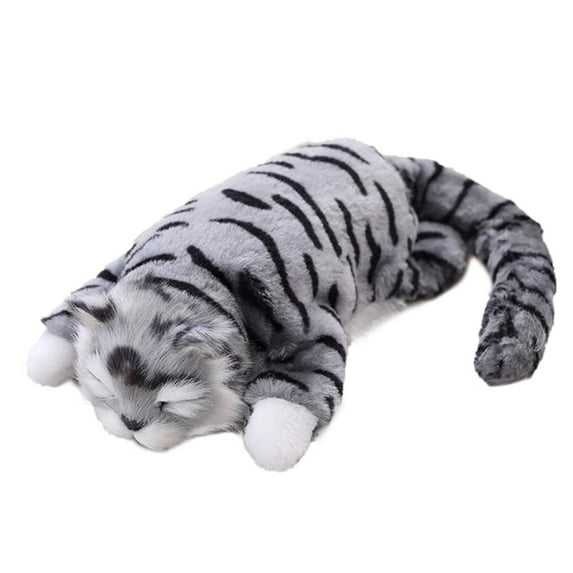 Linyer Kids Electric Simulation Cats Plush Toy Kittens Roll Cats Stuffed Doll Room Decoration Kids Birthday Christmas Gifts No.3