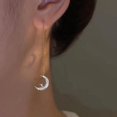 thumbnail image 3 of Pendientes largos de gota de agua para mujer, aretes largos de Metal a la moda, novedad de 2022, 3 of 5