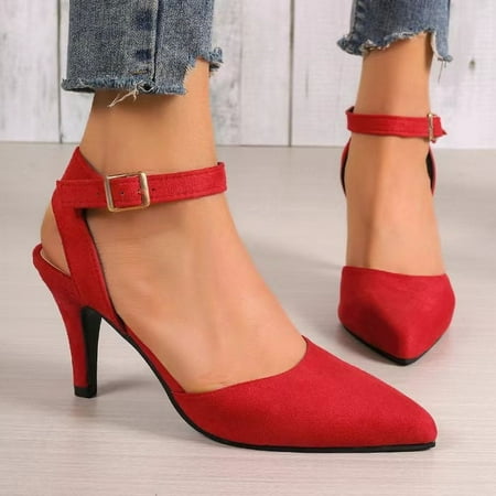 

Women s Pointed Toe High Heels Slingback Bowknot Formal Pumps Dress Shoes
