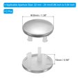thumbnail image 2 of Uxcell Overflow Ring, Sink Round Cover Signal Layer Stainless Steel Insert in Hole Round Caps for Kitchen Bathroom Silver 2Pcs, 2 of 5
