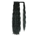 thumbnail image 1 of Wavy Kinky Curly Clip in Ponytail Hair Extensions Synthetic Natural Wig 24 inch, 1 of 1