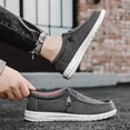 thumbnail image 5 of Men's Casual Loafers Slip On Leather Shoes Lightweight Driving Shoes Male Casual Sneakers Flats Walking Shoes, 5 of 9