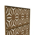 thumbnail image 3 of Black Metal Free Standing Outdoor Privacy Screen for Patio Garden 05 Brown, 3 of 5