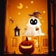 thumbnail image 4 of Pegatina de calabaza fantasma linda de Halloween, decoración de fiesta de Halloween, pegatina para ventana de vidrio, 4 of 6