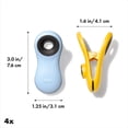thumbnail image 3 of Juego de 4 piezas con clip para bolsas OXO Good Grips Collection, rojo, naranja, verde y azul, 3 of 7