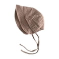 thumbnail image 4 of Xijirk Baby Ruffled Brim Sun Hat Soft Organic Upf 50 Plus with Adjustable Chin Strap Gentle Cozy Headwear for Outdoor Play and Beach Travel,Grey,6 Months-2 Years, 4 of 4