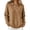 Khaki, variant on Women's Cropped Sweater Polo Collared Button up Long Sleeve Pullover Sweaters