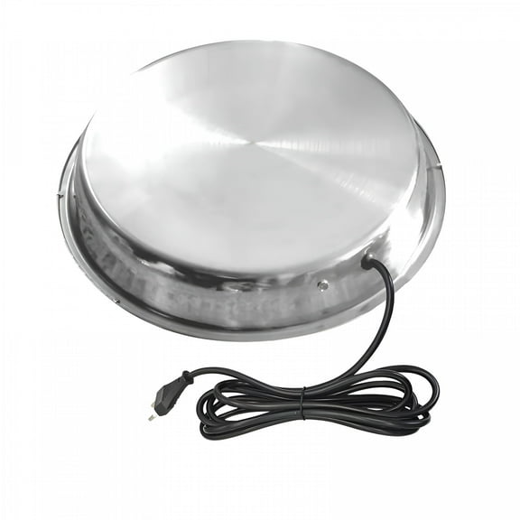 ZEPARO Chicken Water Heater Base,Stainless Steel Heated Waterer for Poultry Care Heated Chicken Waterer,Winter Deicer for Poultry Drinkers