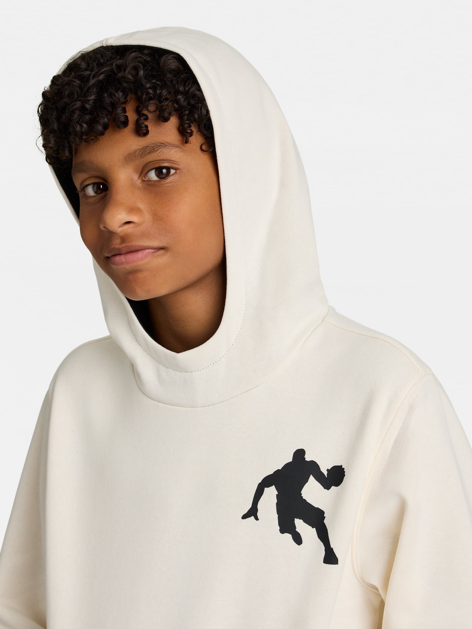 AND1 Boy's Athletic Graphic Fleece Hoodie, Sizes 4-18