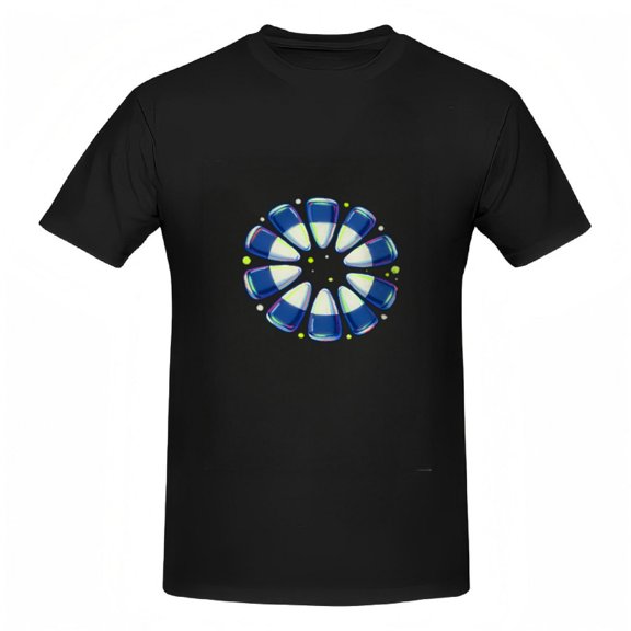 Abstract Neon Blue Graphic Tee