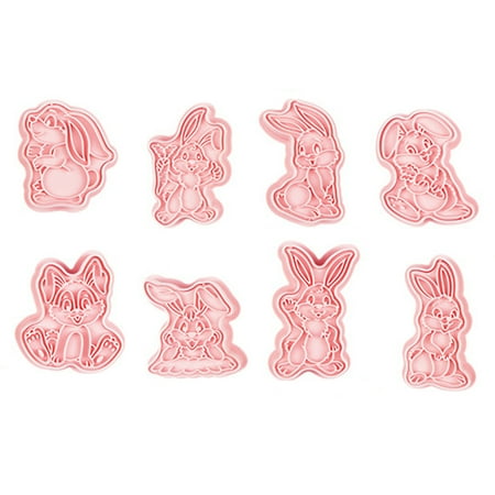 

Papaba Candy Cutter 8Pcs/Set DIY Non-sticky Creative Bunny Shaped Candy Maker Mold