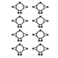 thumbnail image 3 of Electric Fence Insulators, 50pcs 3.2cm Hole Easy To Use Labor Saving Close Fitting Pulse Electric Fence Terminal Rod Insulators Fence Wire Holding Insulator Fence Accessory For, 3 of 8