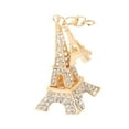 thumbnail image 2 of Bunblic Paris Keychain French Souvenirs Keychain Party Favors Metal Key Holder Purse Charm Metal Key Chain Gift Bag Pendant Accessory white, 2 of 8