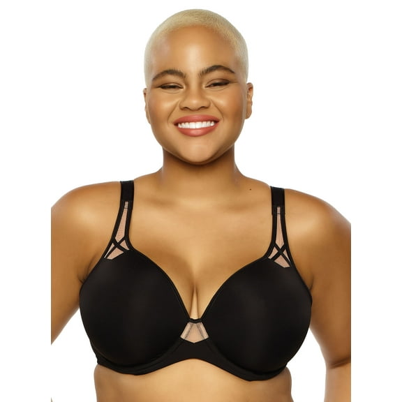 Amaranth Plunge T-Shirt Bra (Black, 32C)