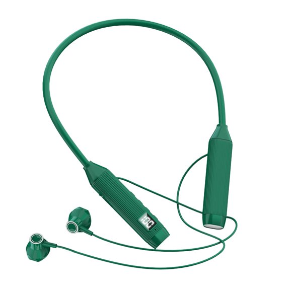 Hanging Neck Bluetooth Headset Large Battery Magnetic Belt Digital Display Sports Running Neck Hanging Wireless Bluetooth Long Battery Life