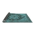 thumbnail image 2 of Ahgly Company Indoor Round Oriental Light Blue Industrial Area Rugs, 3' Round, 2 of 4
