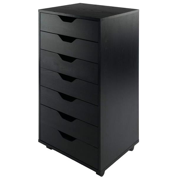 Filing cabinets for Home Office 7-Drawer Wood Filing Cabinet Mobile Storage Cabinet for Closet/Office White Color