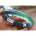 thumbnail image 3 of Icy Green Natural A JADE Jadeite Bangle Bracelet 59 mm 695018 TN, 3 of 12