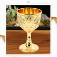 thumbnail image 4 of Copa De Vino De 2 Paquetes Exquisita, Copa De Beber En Estallido Vintage De aleación De Zinc Con Patrón De Flores 3D, Década Decorativa De Cristalería Decorativa Hecha A Mano, 4 of 7