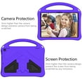 thumbnail image 4 of Case Compatible With Amazon Fire HD 10 (13th/11th ,2023/2021)/HD 10 Plus 2021,Kids Friendly,With Handle and Contractible Kickstand,Lightweight Shockproof Rugged EVA Drop-proof Cute Cover Case,Purple, 4 of 7