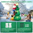 thumbnail image 4 of Árbol de Navidad inflable Danxilu de 6 pies con Papá Noel perseguido por un perro, 4 of 7