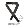thumbnail image 2 of CIMAXIC 1Pc Premium Black Guitar Strap with Adjustable Length and High-Density Buckle, 2 of 8
