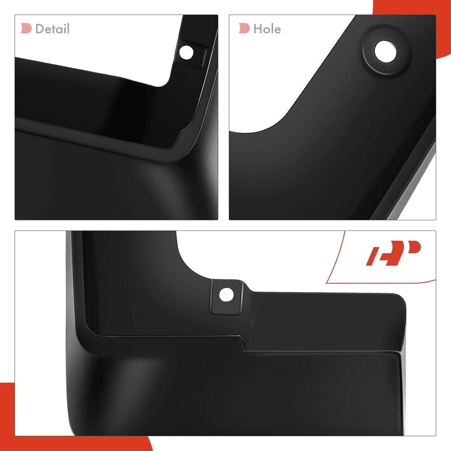 A-Premium Splash Guards Mud Flaps Mudguards Fender Compatible with Toyota Prius Hatchback 2010-2015 Front and Rear 4-PC Set
