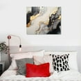 thumbnail image 4 of JEUXUS Abstract Marble Canvas Wall Art Black and Gold Wall Decor 20x16in, Minimalist Watercolor Fluid Ink Prints Picture Artwork, Modern Nordic Luxury Painting for Bedroom Living Room Decoration, 4 of 4