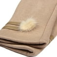 thumbnail image 4 of Elegant Women's Winter Thermal Gloves with Matching Fur Ball, 4 of 5