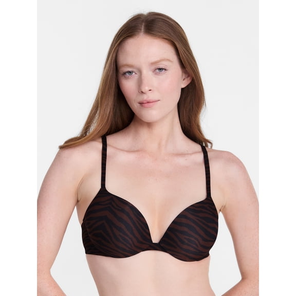 Joyspun Silky Mesh Push Up Bra, Size 34B-40C