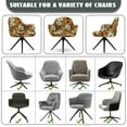 thumbnail image 6 of Xoenoiee Sunflower Daisy Print Modern Stretch Curved Back Dining Chair Covers with Armrest, Office Desk Chair Covers Accent Dining Room Chairs Covers Slipcovers with Arms, Swivel Armchair Protector, 6 of 7
