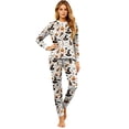 thumbnail image 2 of Halloween Pajamas Family Matching Set Holiday Print Long Sleeve Jammies Loungewear PJs Set Sleepwear Adult Men Women Women XXL, 2 of 6